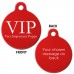 VIP Engraved Aluminium 31mm Large Round Pet Dog ID Tag